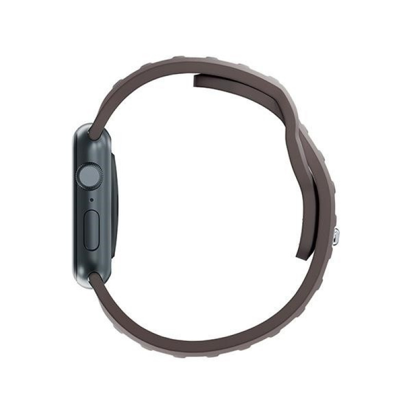 Silikónový remienok na hodinky 3mk pre Apple Watch 38/40/41 mm, taupe