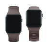 Silikónový remienok na hodinky 3mk pre Apple Watch 38/40/41 mm, taupe