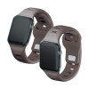 Silikónový remienok na hodinky 3mk pre Apple Watch 38/40/41 mm, taupe