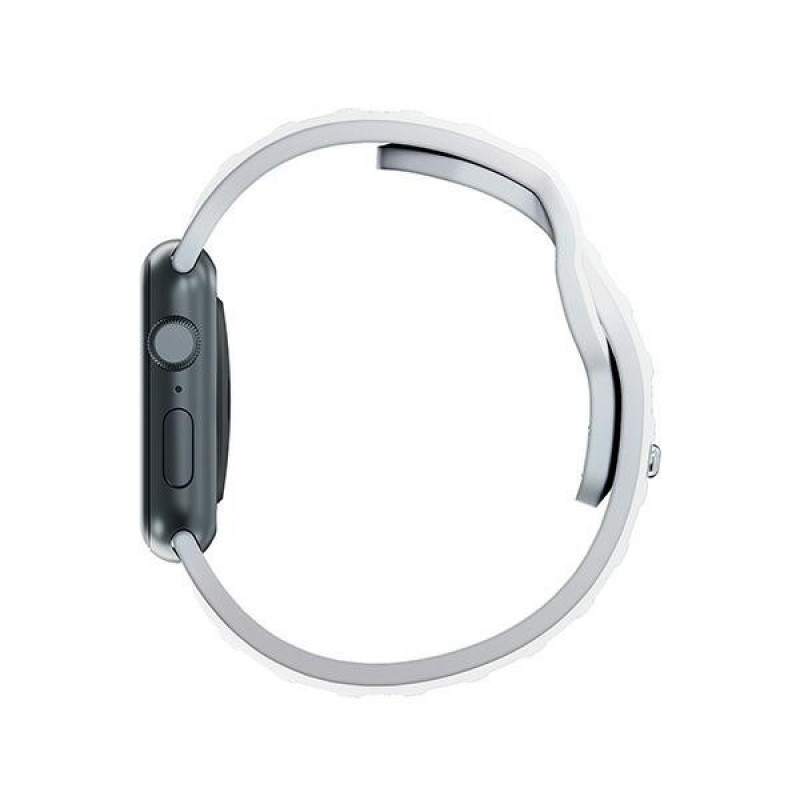 Silikónový remienok na hodinky 3mk pre Apple Watch 38/40/41 mm, biely