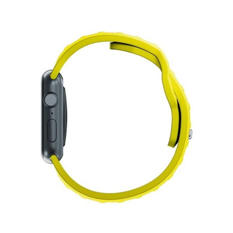 Silikónový remienok na hodinky 3mk pre Apple Watch 38/40/41 mm, žltý