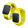 Silikónový remienok na hodinky 3mk pre Apple Watch 38/40/41 mm, žltý