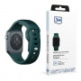 3mk Silikónový remienok na hodinky pre Apple Watch 42/44/45/49 mm, evergreen