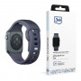 3mk silikónový remienok na hodinky pre Apple Watch 42/44/45/49 mm, sivý