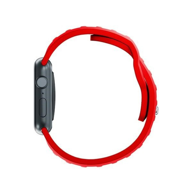 3mk silikónový remienok na hodinky pre Apple Watch 42/44/45/49 mm, červený