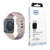 Silikónový remienok na hodinky 3mk pre Apple Watch 42/44/45/49 mm, ružovobéžová / latte