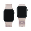 Silikónový remienok na hodinky 3mk pre Apple Watch 42/44/45/49 mm, ružovobéžová / latte