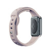 Silikónový remienok na hodinky 3mk pre Apple Watch 42/44/45/49 mm, ružovobéžová / latte