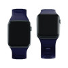 3mk Silikónový remienok na hodinky pre Apple Watch 42/44/45/49 mm, oceánska modrá