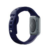 3mk Silikónový remienok na hodinky pre Apple Watch 42/44/45/49 mm, oceánska modrá