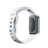 Silikónový remienok na hodinky 3MK pre Apple Watch 4/5/6/7/8/9/SE/Ultra, 42/44/45/49 mm, biely
