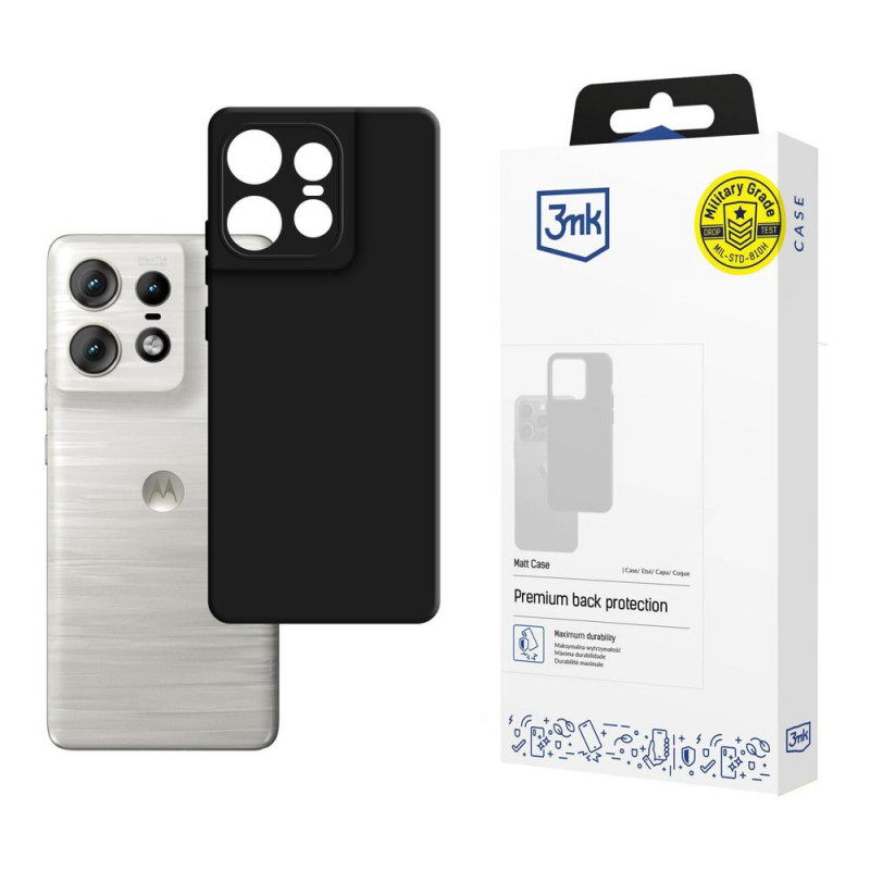 3MK Matt Case Motorola Edge 50 Pro, čierne