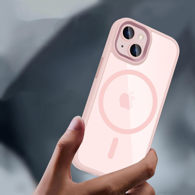 Tech-Protect MagMat MagSafe puzdro na Apple iPhone 15, ružové/číre