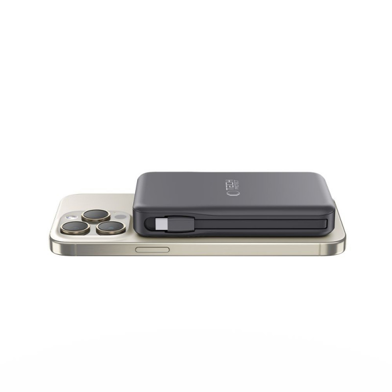 Tech-Protect PB31 LifeMag MagSafe power banka 10000 mAh, 15 W, čierna