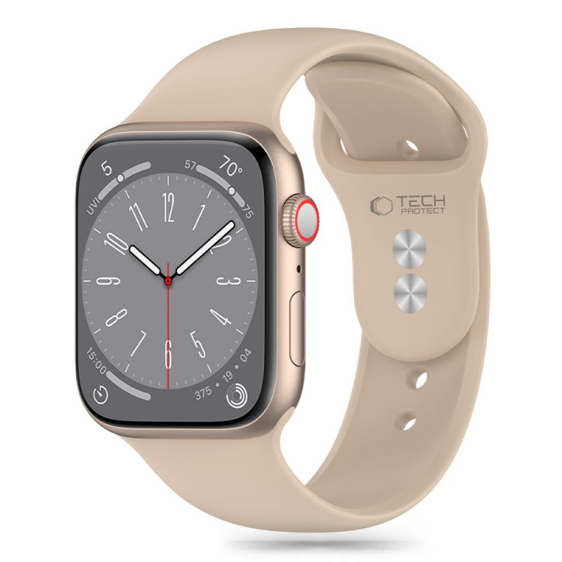 Tech-Protect Silikónový remienok pre Apple Watch 4/5/6/7/8/9/SE/Ultra 1/2 (42/44/45/49 mm), Walnut
