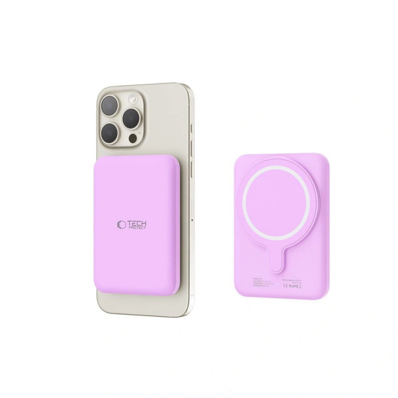 Tech-Protect PB10 LifeMag MagSafe power bank 5000 mAh, 15 W, orgovánová