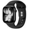 Tech-Protect Silikónový remienok pre Apple Watch 4/5/6/7/8/9/SE/10 (38/40/41/42 mm), čierny