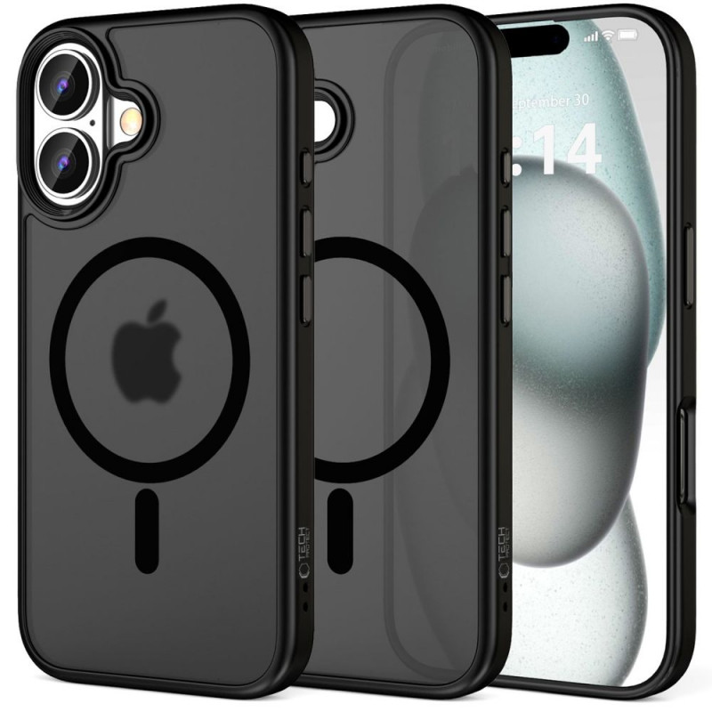 Puzdro Tech-Protect MagMat MagSafe pre Apple iPhone 16, matná čierna