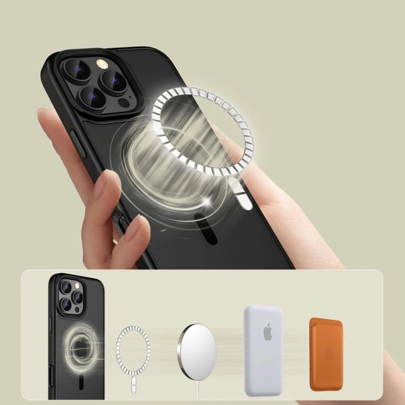 Tech-Protect MagMat MagSafe puzdro pre Apple iPhone 16 Pro Max, matná čierna