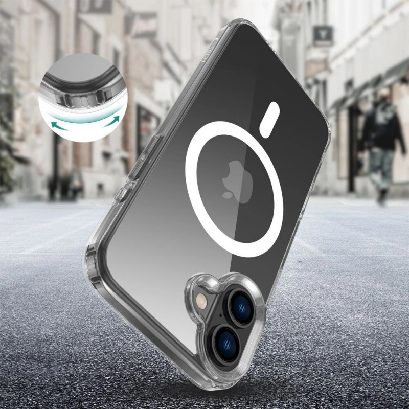 Tech-Protect Flexair Hybrid MagSafe puzdro pre Apple iPhone 16 Plus, priehľadné