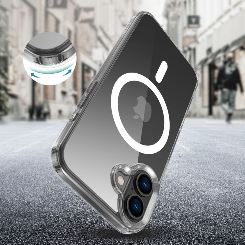Tech-Protect Flexair Hybrid MagSafe puzdro pre Apple iPhone 16 Plus, priehľadné