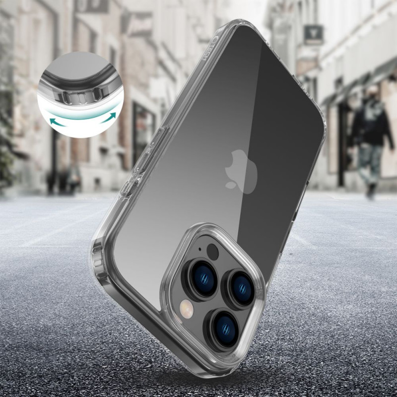Tech-Protect Flexair Hybrid puzdro pre Apple iPhone 16 Pro, priehľadné