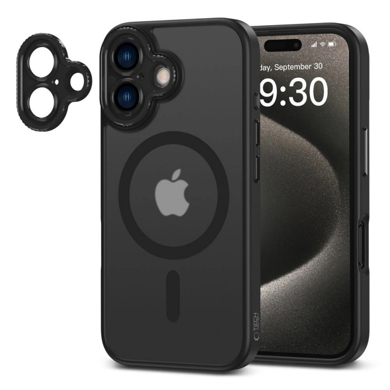 Tech-Protect MagCam MagSafe puzdro pre Apple iPhone 16, matná čierna