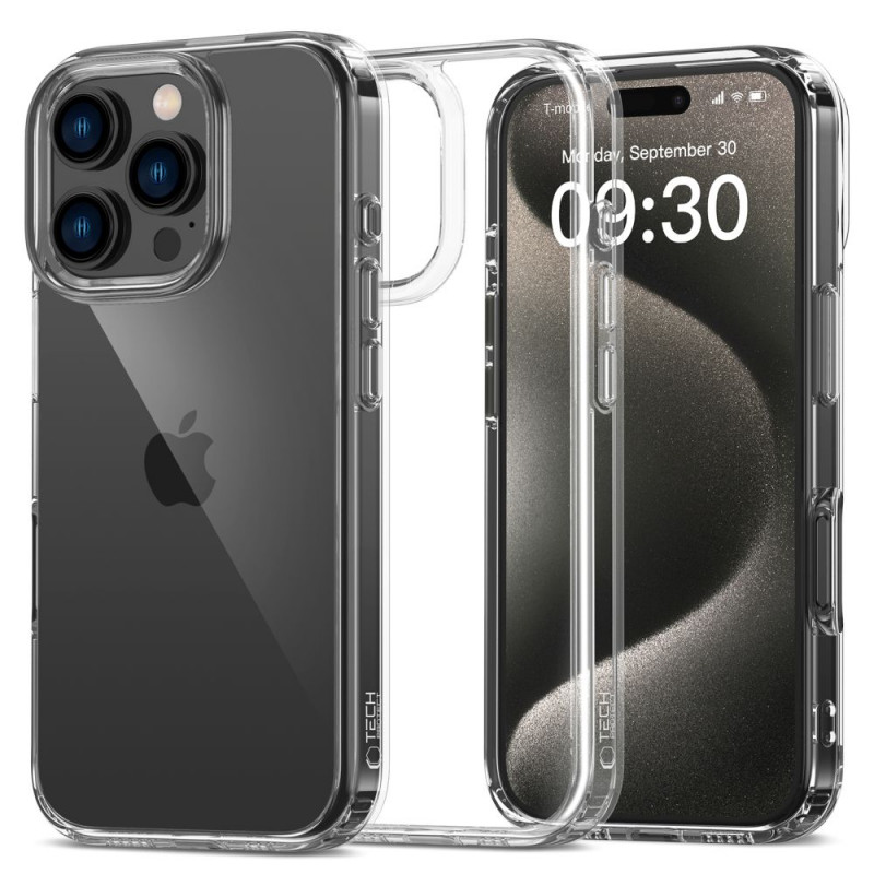 Tech-Protect Flexair Hybrid puzdro pre Apple iPhone 16 Pro Max, priehľadné