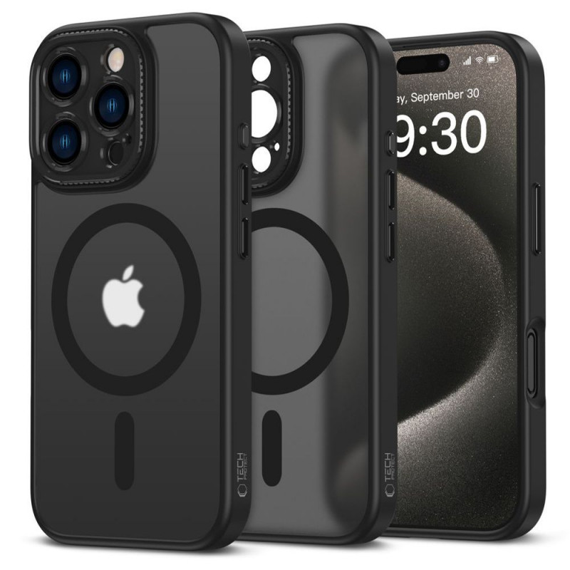 Tech-Protect MagCam MagSafe puzdro pre Apple iPhone 16 Pro Max, matná čierna