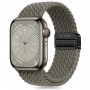Remienok Tech-Protect Nylonmag pre Apple Watch 4/5/6/7/8/9/SE/Ultra 1/2, 42/44/45/49 mm, olivovo sivý