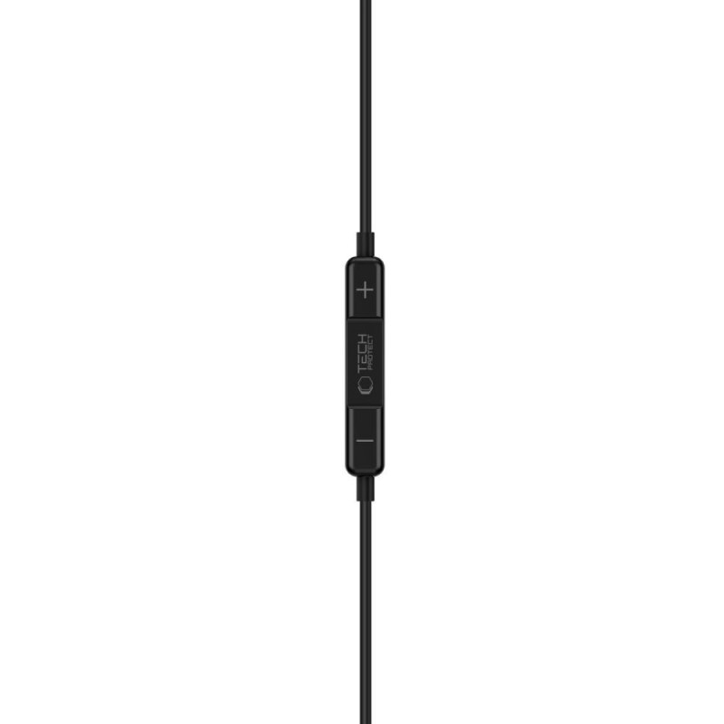 Drôtové slúchadlá Tech-Protect Ultraboost Core G3 Mini Jack 3,5 mm, čierne