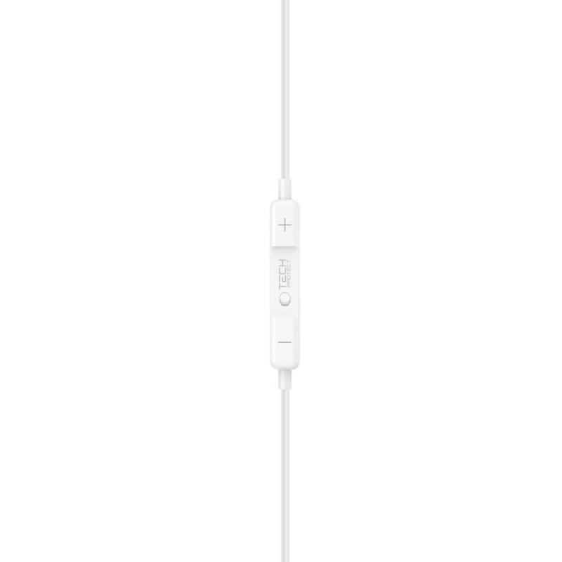 Tech-Protect Ultraboost Core G3 USB-C drôtové slúchadlá, biele
