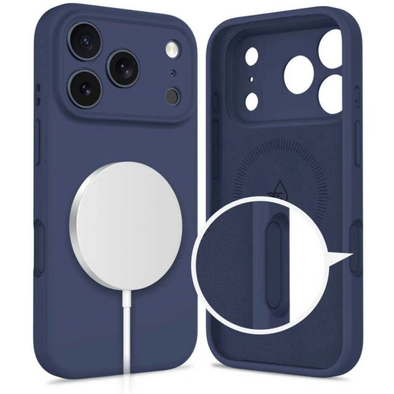 Tech-Protect Silikónové puzdro MagSafe pre Apple iPhone 17 Pro, Deep Blue