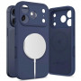 Tech-Protect silikónové puzdro MagSafe pre Apple iPhone 17 Pro Max, Deep Blue