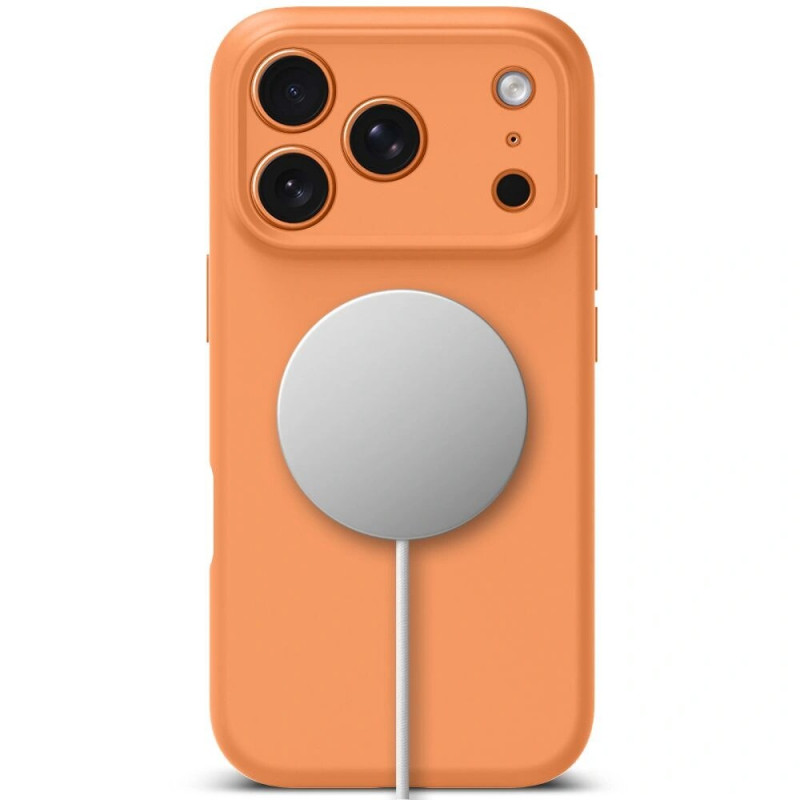 Tech-Protect Silicone MagSafe puzdro pre Apple iPhone 17 Pro Max, oranžové