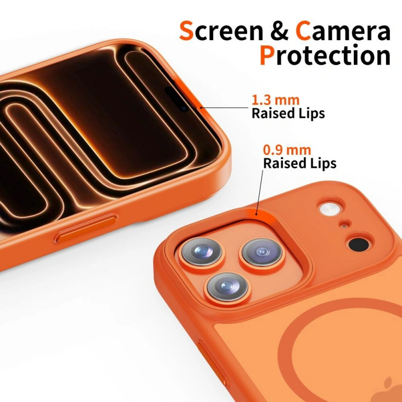 Tech-Protect Magmat MagSafe puzdro pre Apple iPhone 17 Pro, matná kozmická oranžová