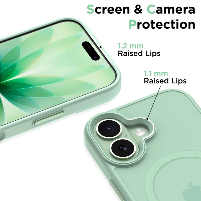 Tech-Protect MagMat MagSafe puzdro pre Apple iPhone 17, matná šalviová