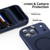 Tech-Protect Magmat MagSafe puzdro pre Apple iPhone 17 Pro, matná tmavomodrá
