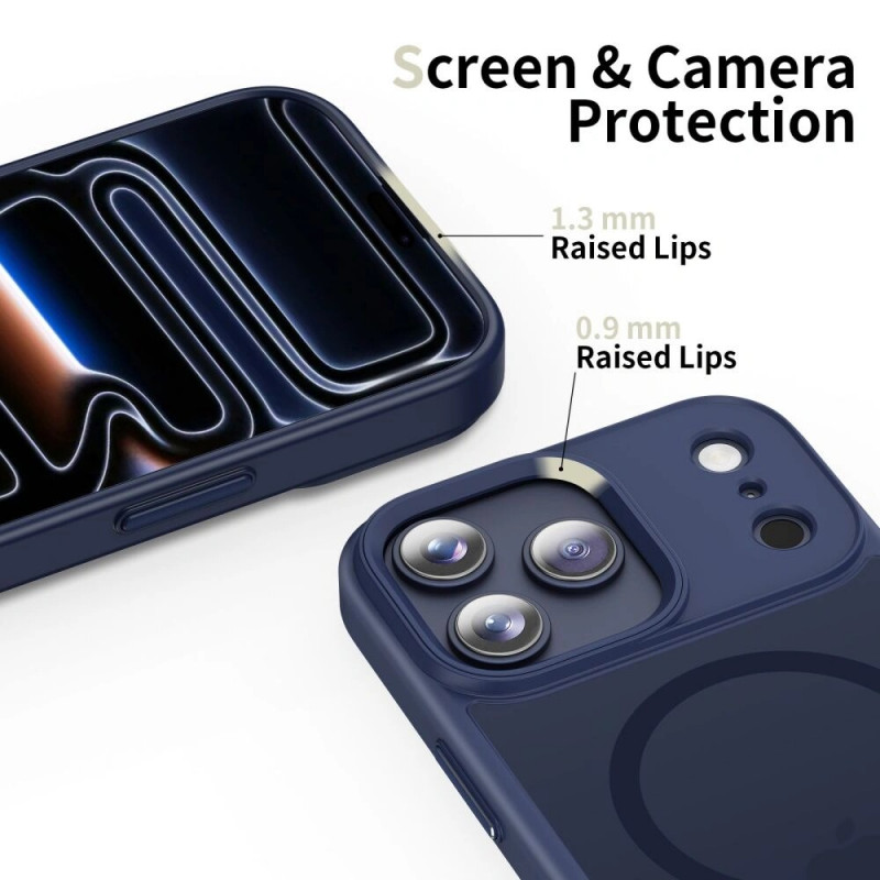 Tech-Protect Magmat MagSafe puzdro pre Apple iPhone 17 Pro, matná tmavomodrá