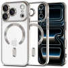 Tech-Protect MagFlex MagSafe puzdro pre Apple iPhone 17 Pro, lesklá strieborná