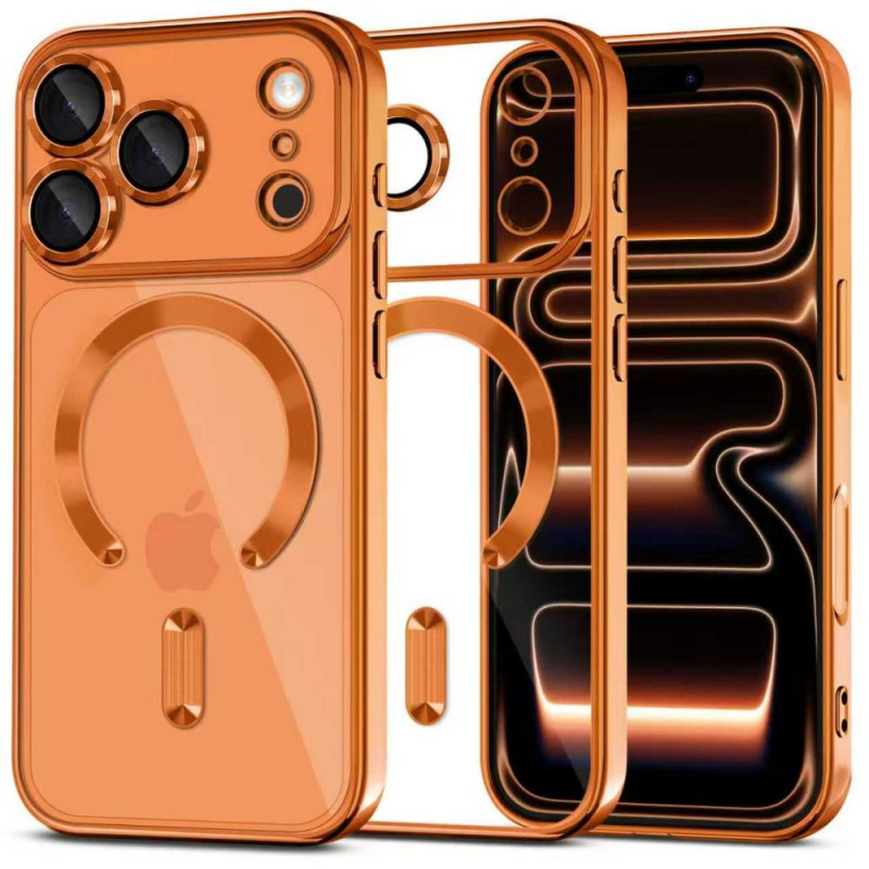Tech-Protect MagFlex MagSafe puzdro pre Apple iPhone 17 Pro, lesklá oranžová Cosmic Orange