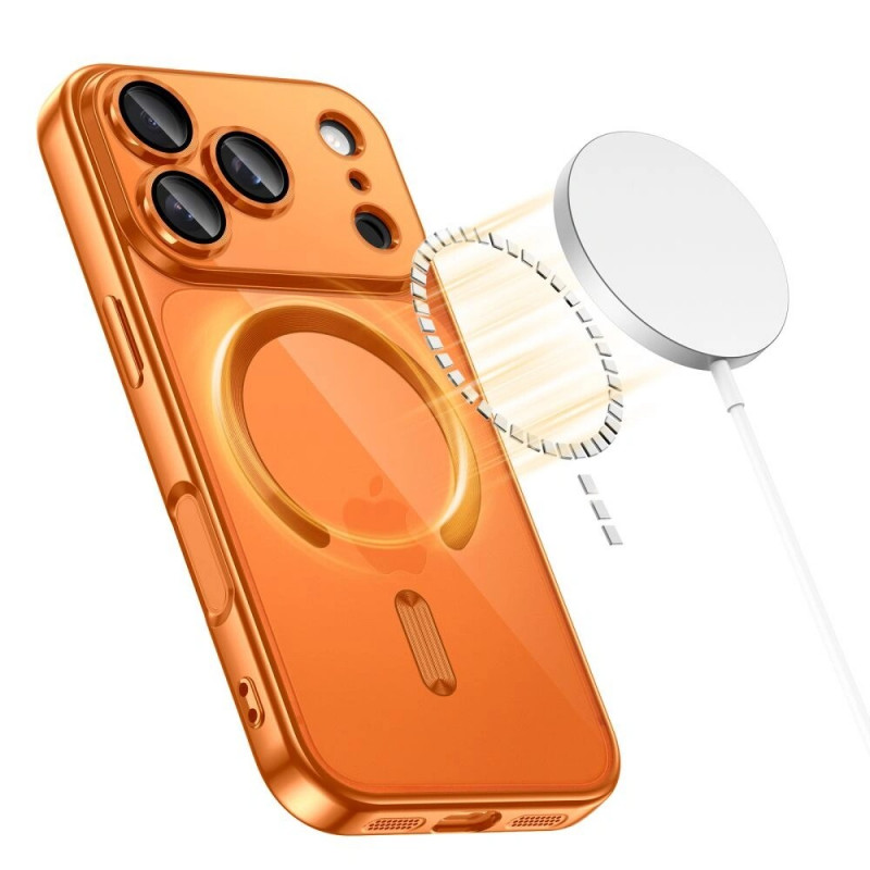 Tech-Protect MagFlex MagSafe puzdro pre Apple iPhone 17 Pro, lesklá oranžová Cosmic Orange