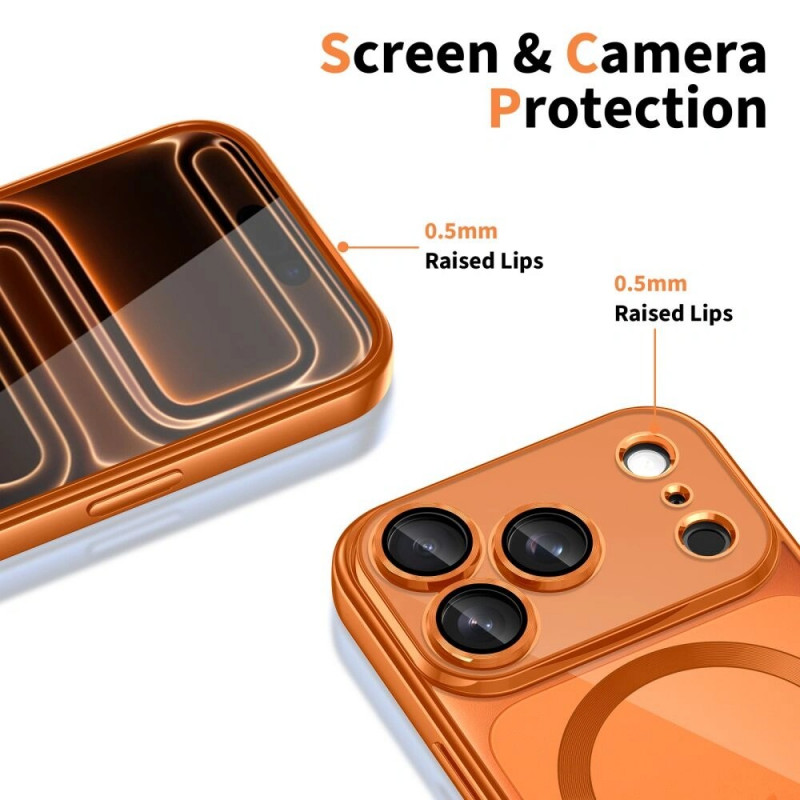 Tech-Protect MagFlex MagSafe puzdro pre Apple iPhone 17 Pro, lesklá oranžová Cosmic Orange