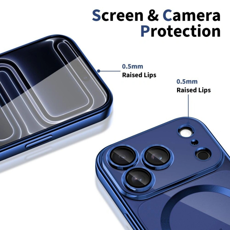 Tech-Protect MagFlex MagSafe puzdro pre Apple iPhone 17 Pro, Shiny Deep Blue