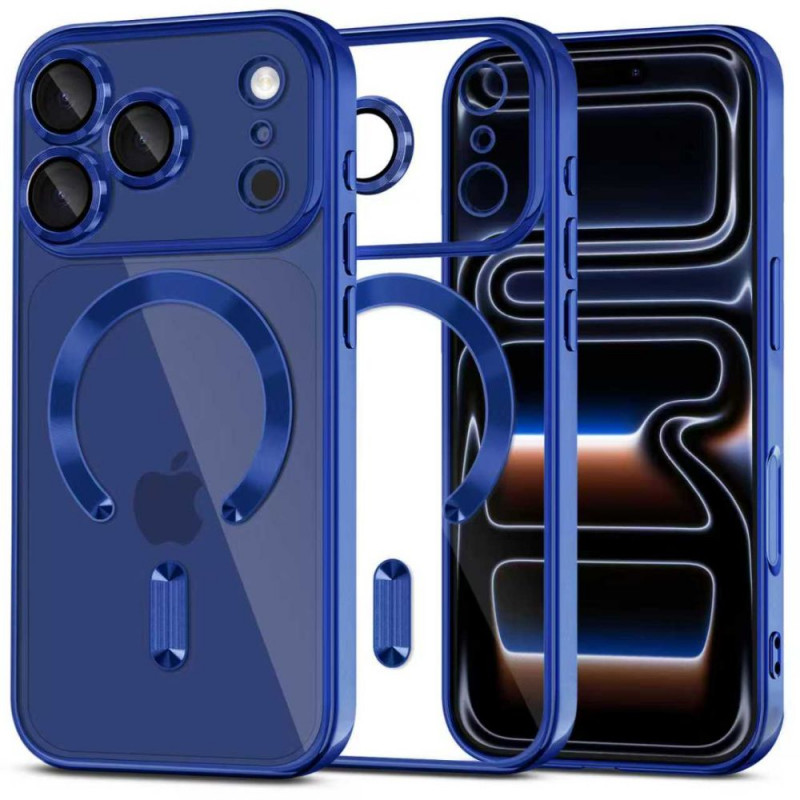 Puzdro Tech-Protect MagFlex MagSafe pre Apple iPhone 17 Pro Max, Shiny Deep Blue