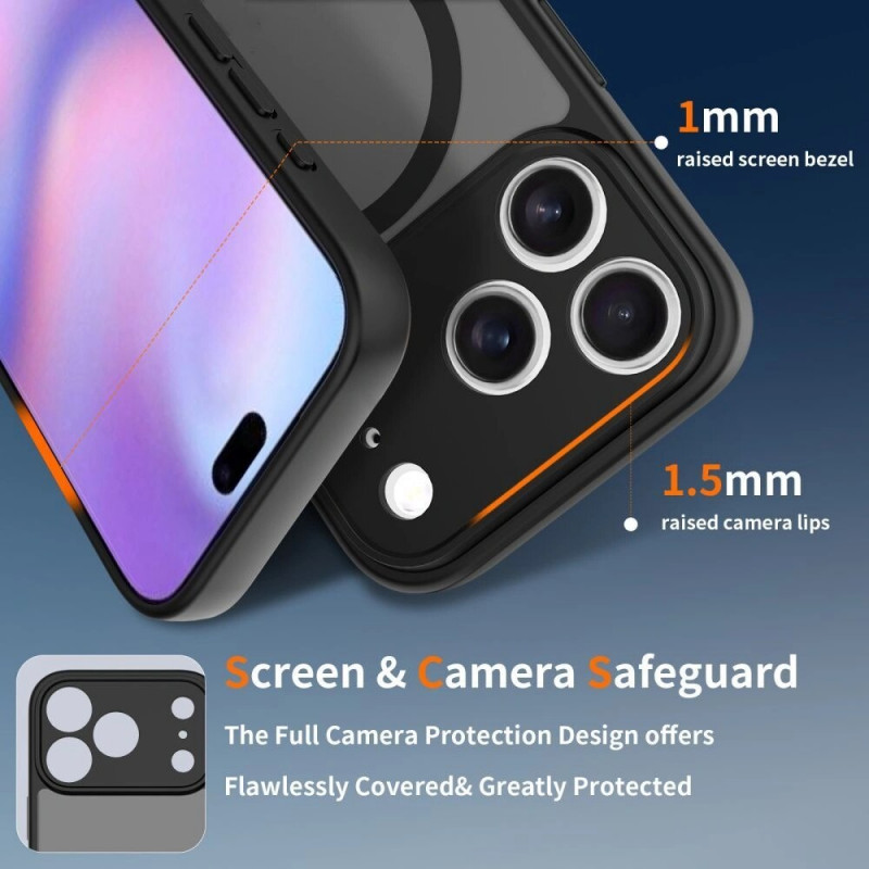Puzdro Tech-Protect BasicMag MagSafe pre Apple iPhone 17 Pro Max, matná Cosmic Orange