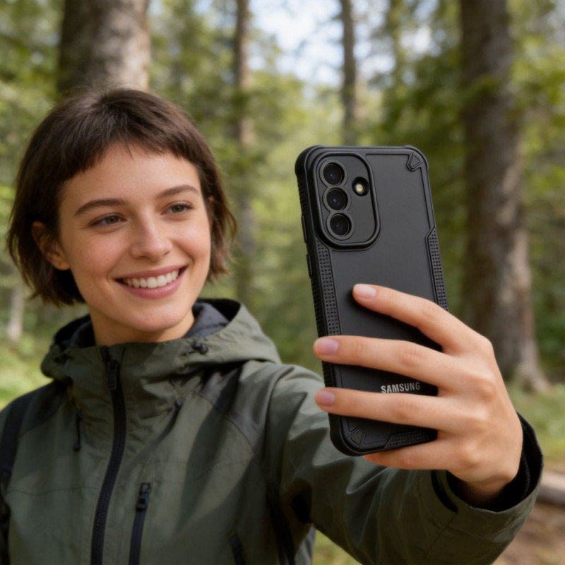 Tech-Protect Rugged Shield puzdro pre Samsung Galaxy A57 5G, matná čierna