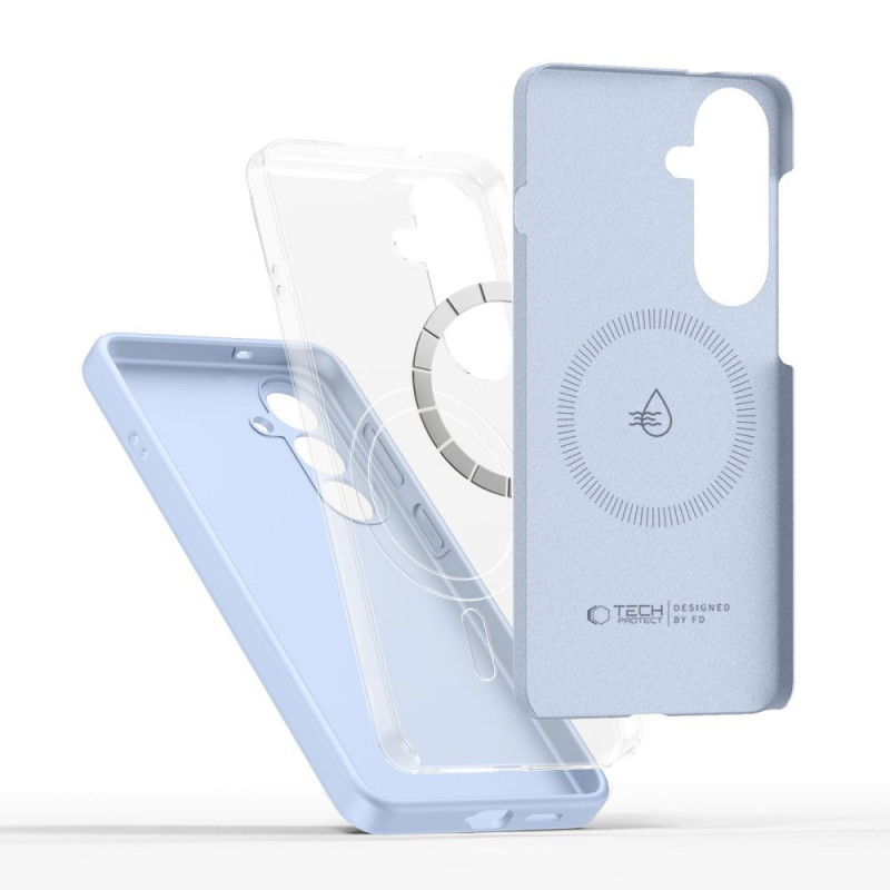 Tech-Protect Silikónové puzdro MagSafe pre Samsung Galaxy S26, Sky Blue