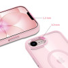 Tech-Protect Magmat MagSafe puzdro pre Apple iPhone 16e / 17e, soft pink/clear