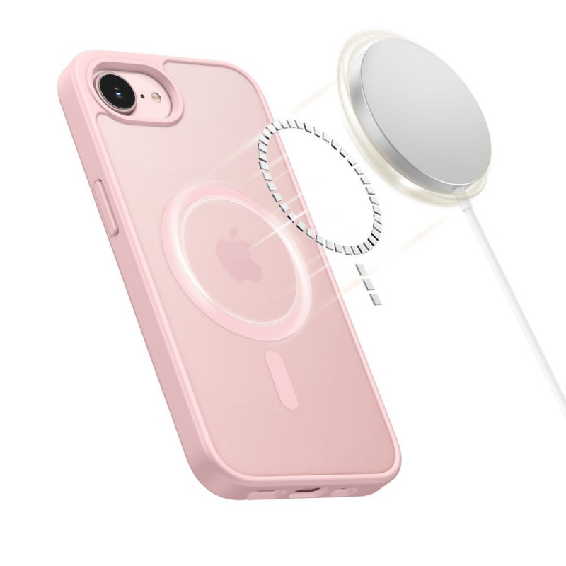 Tech-Protect BasicMag MagSafe puzdro pre Apple iPhone 16e / 17e, matná jemná ružová